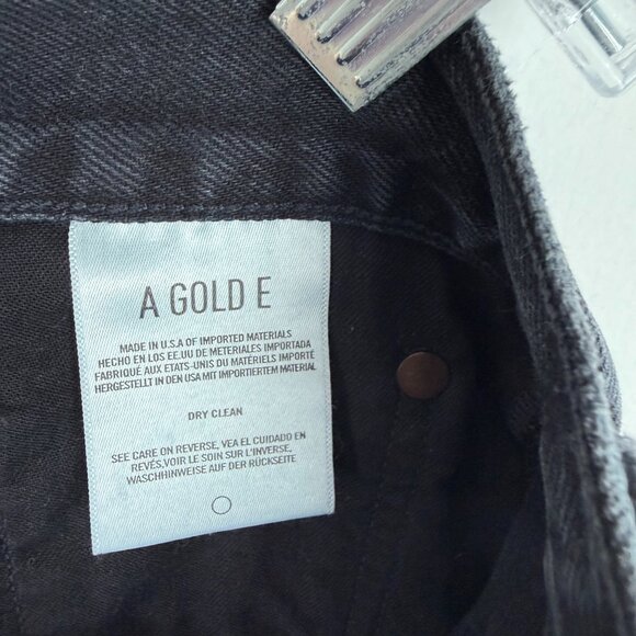 NWT AGOLDE Pieced 90s Pinch Waist Pants Jeans Howl/Detox Leather Black Size 29 - Picture 12 of 14